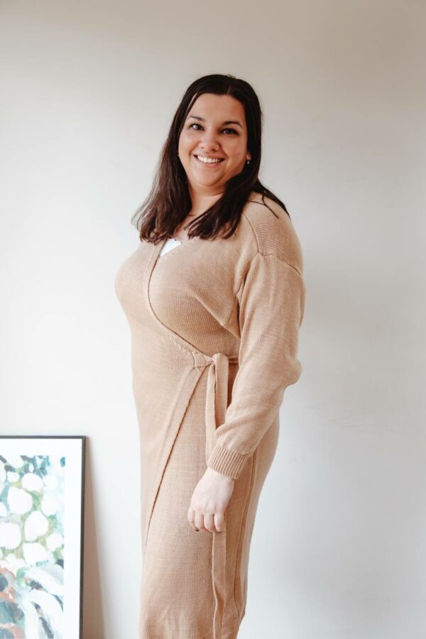 camel dress one size