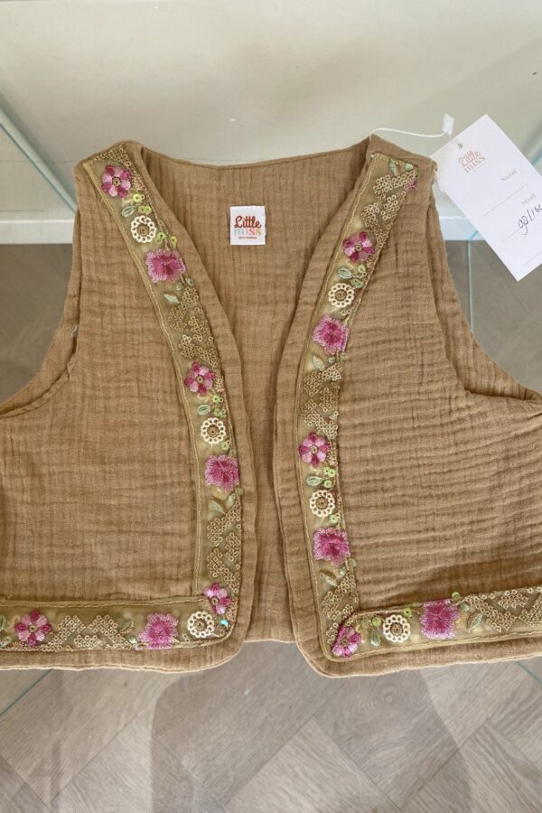 Gilet Pink flower