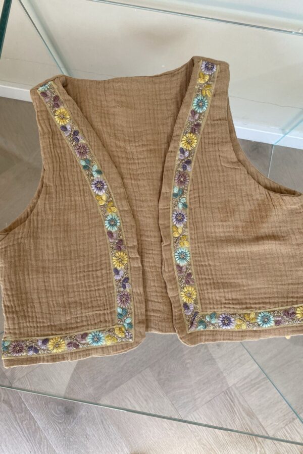 Gilet Floral Blue 122/128